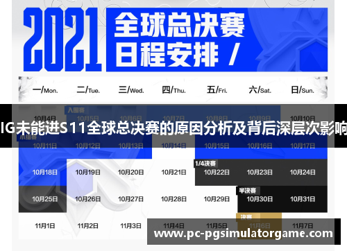 IG未能进S11全球总决赛的原因分析及背后深层次影响
