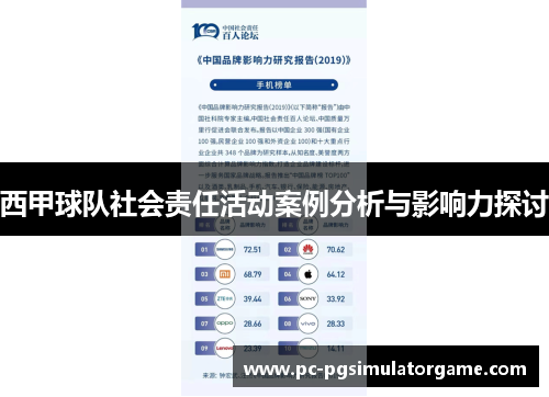 西甲球队社会责任活动案例分析与影响力探讨